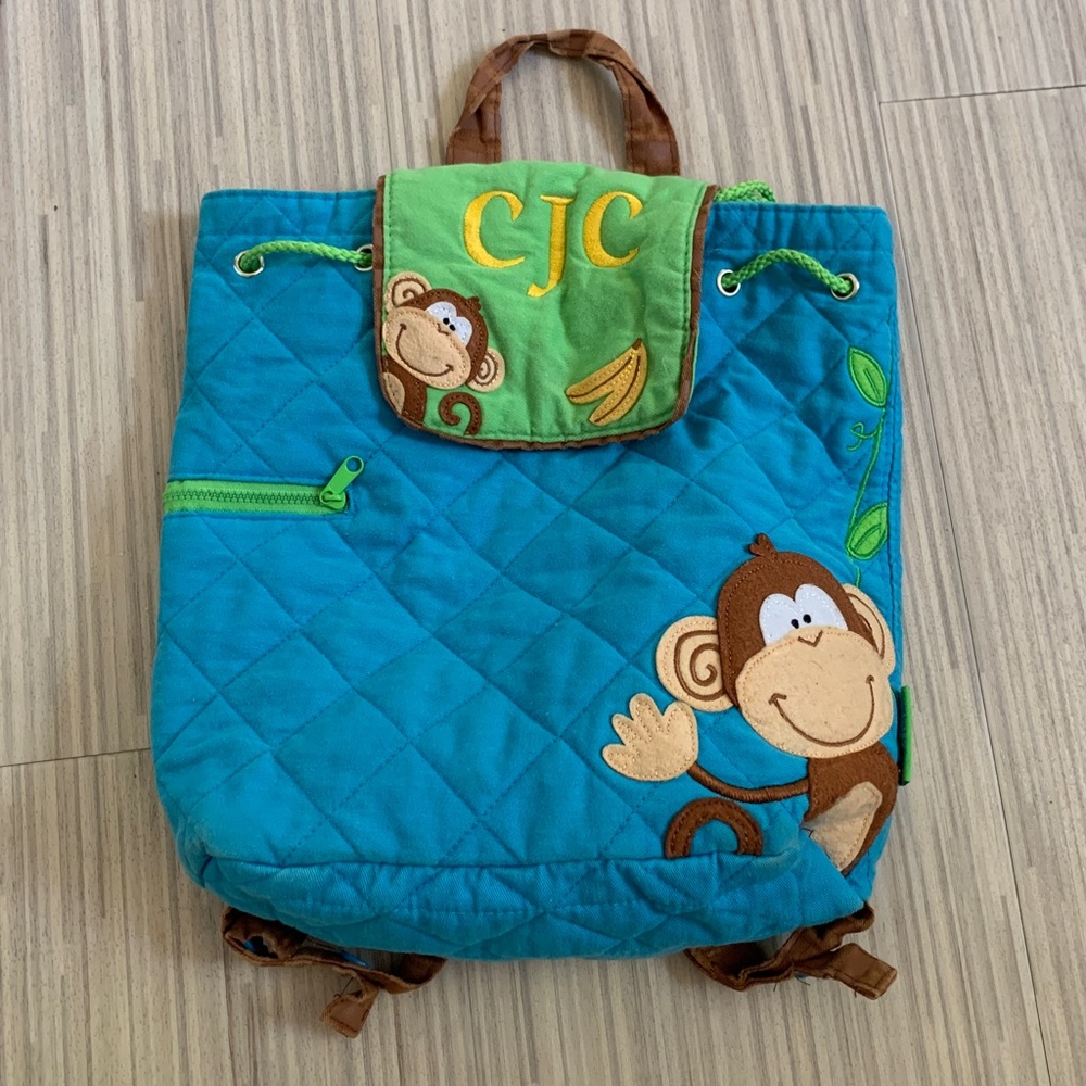 Stephen Joseph Toddler Monkey Backpack EUC